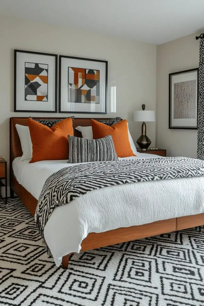 Geometric Harmony Bedroom