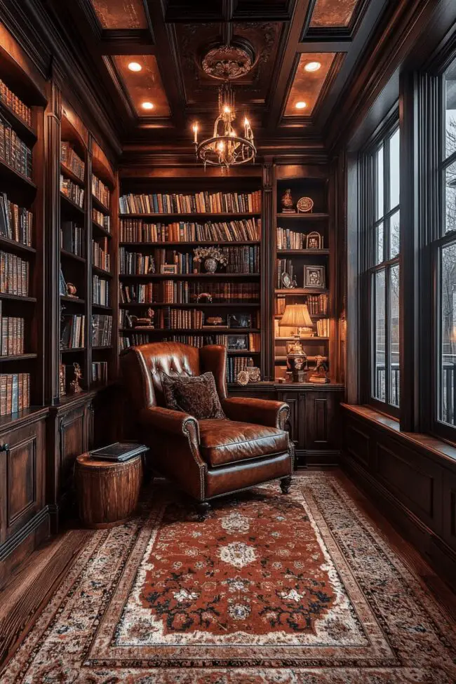 Old-World Style Reading Nook