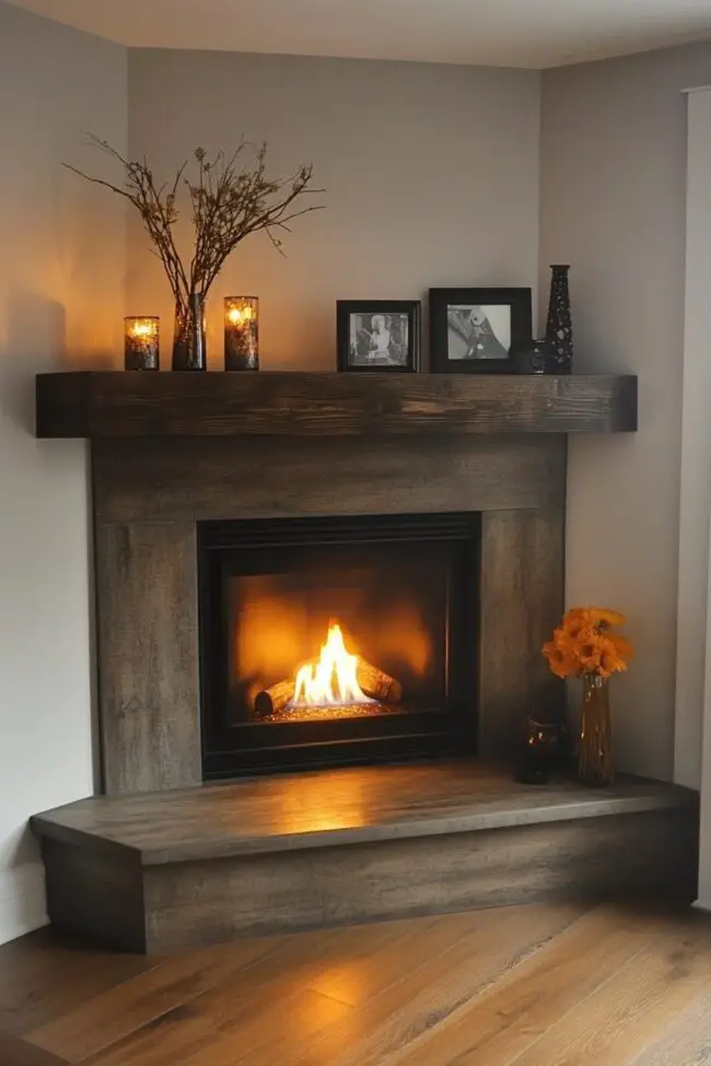 Floating Mantle Shelving