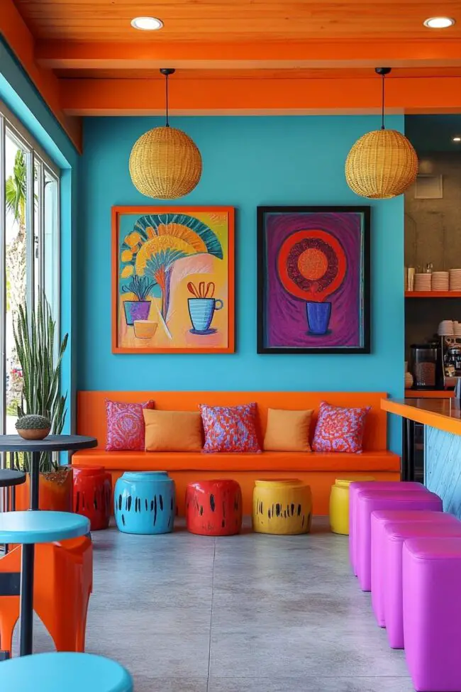 Colorful Pop Coffee Spot