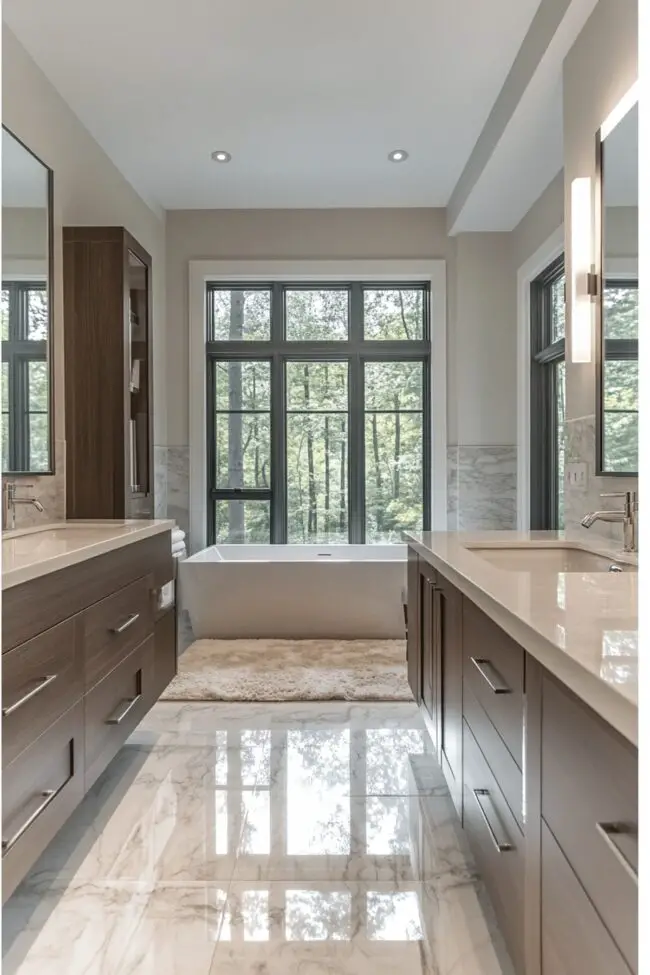 Open and Airy Modern Bathroom