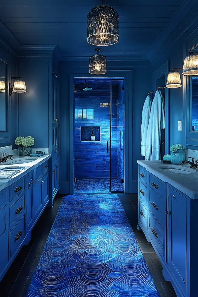 Ocean Blue Escape Bathroom