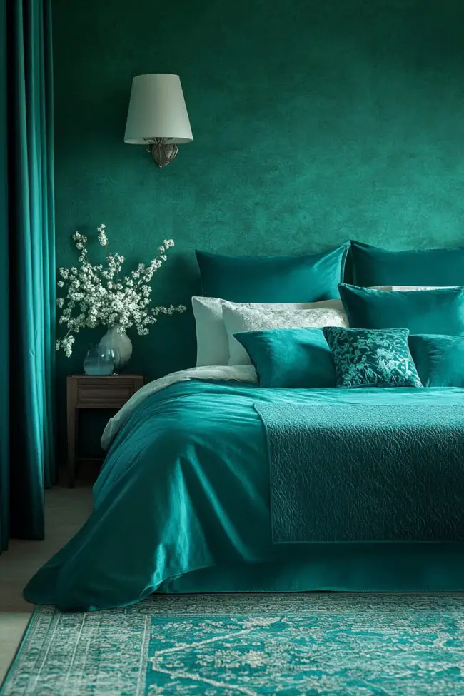 Cool Teal Dream Bedroom