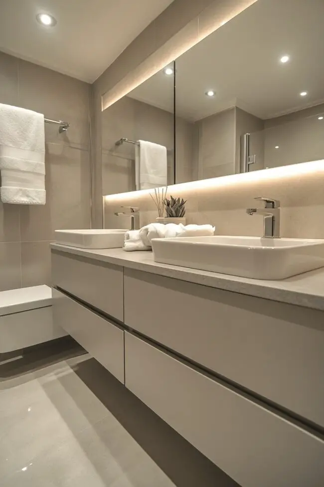 Practical Grey Family Bathroom