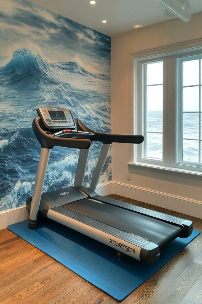 Ocean-Inspired Workout Space