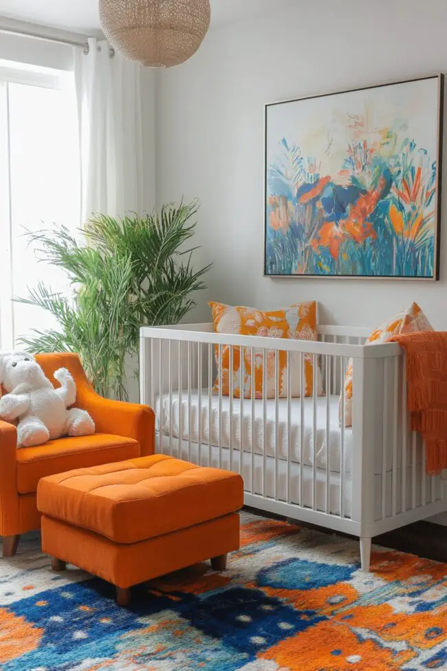 Contemporary Artistic Baby Room