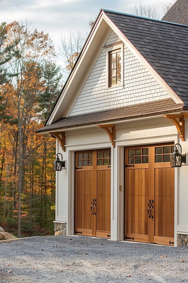 Custom Millwork Farmhouse Garage