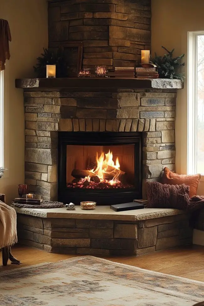 Cozy Fireside Nook