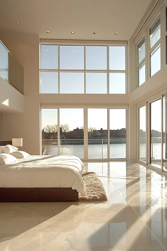 Clear Glass Bedroom Oasis