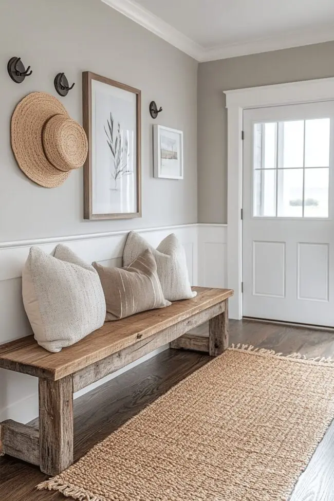 Transitional Style Farmhouse Foyer